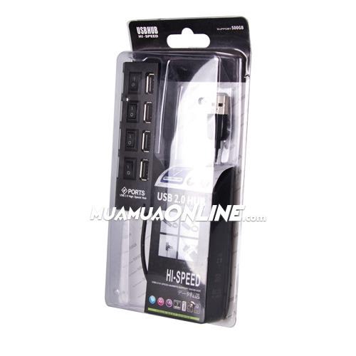 Hub Usb 4 Cổng Đa Năng Có Công Tắc