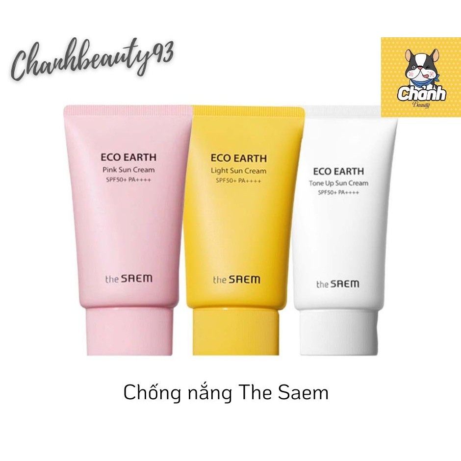 Kem Chống Nắng Giảm Dầu, Giúp Da Sáng Hồng Tự Nhiên The Saem Sun Cream SPF50+/PA++++