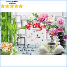 FREESHIP 99K TOÀN QUỐC-Tranh thêu đồng hồ Vợ Chồng Thiên Nga 3D LV3144