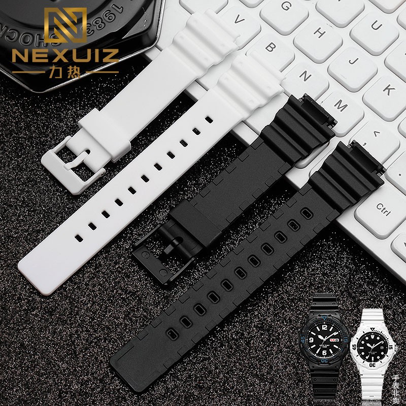 Strap﹍✐►Adapter casio MRW - 200 h LRW black table silicone band student couples strap waterproof