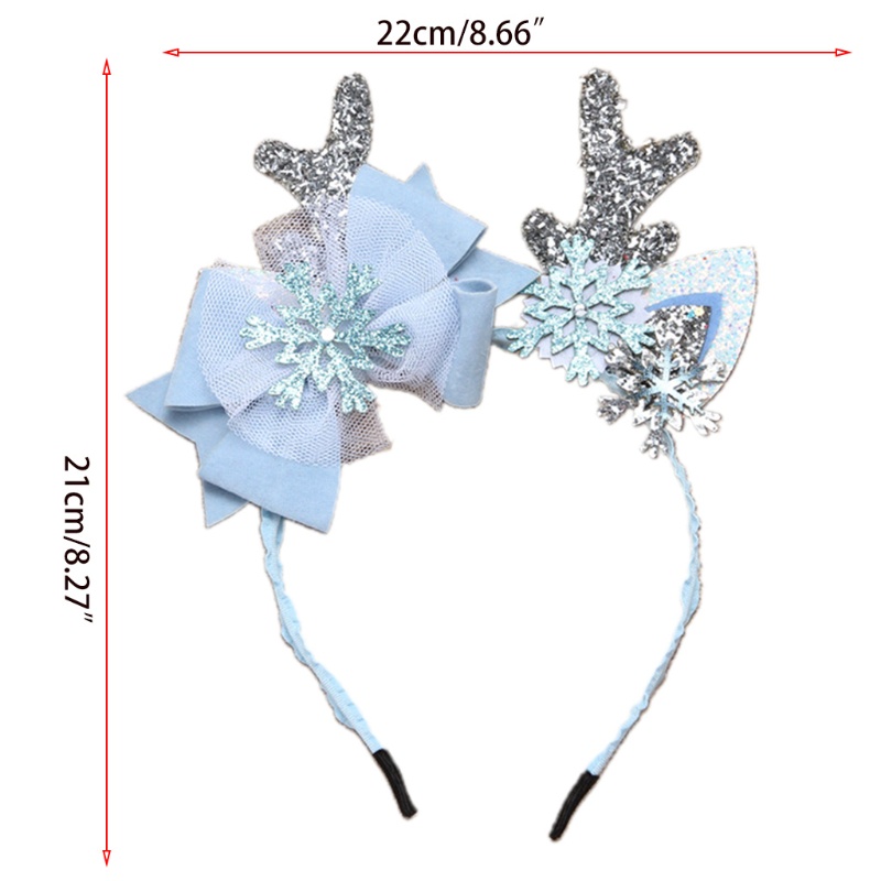 Băng Đô Cài Tóc Hình Sừng Tuần Lộc Lấp Lánh