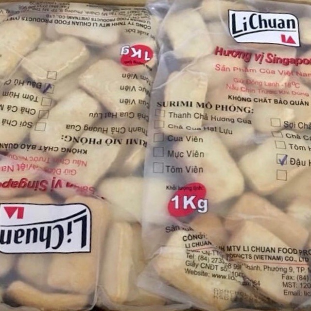 ĐẬU HỦ C-Á SINGAPORE LICHUAN ( chỉ giao tphcm)