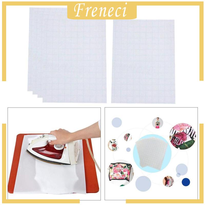 Set 5 Tấm Giấy Vinyl Truyền Nhiệt In Họa Tiết Cho Áo Thun Vải Cotton