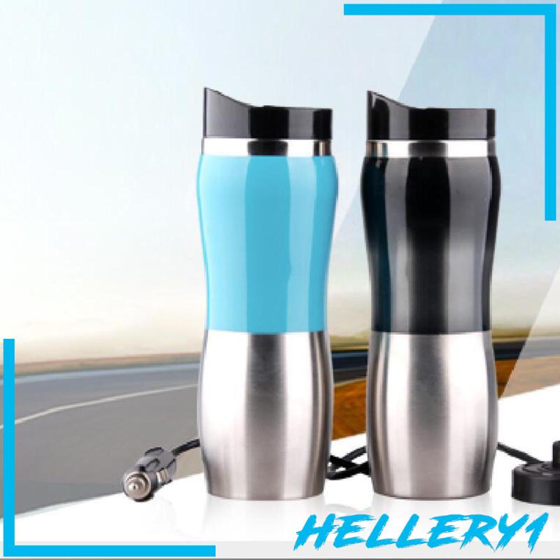 Ấm Đun Nước Bằng Thép Không Gỉ 400ml 12V Cho Xe Hơi Hellery1
