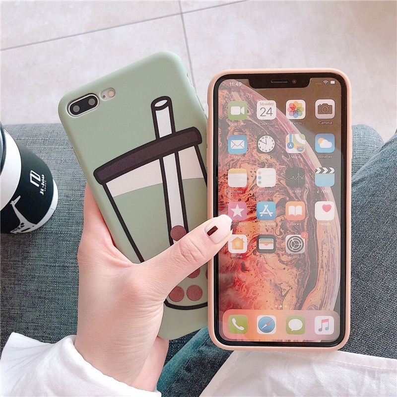 Ốp lưng iphone Hình ly trà sữa ip 6 6plus 6s 6s plus 7 7plus 8 8plus x xr xs xs max 11 11 pro 11 promax (a26)