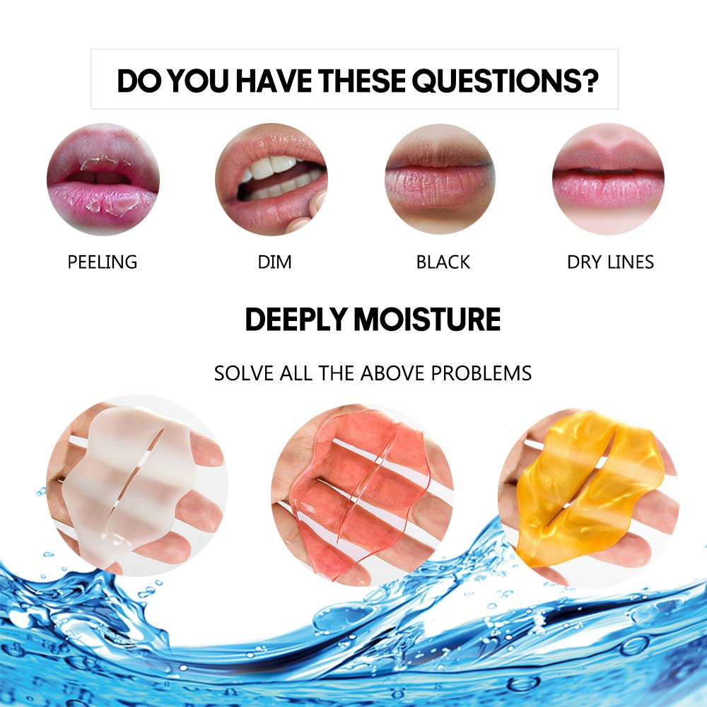 (Hàng Mới Về) Mặt Nạ Môi Collagen Dưỡng Ẩm Chống Nếp Nhăn Và Lão Hóa | BigBuy360 - bigbuy360.vn