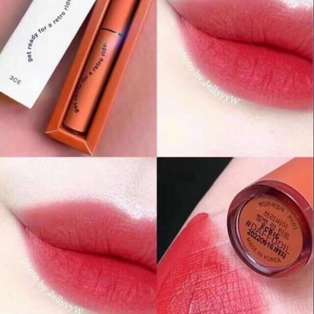 Son 3CE Velvet Lip Tint Màu Đỏ Gạch Nâu Taupe