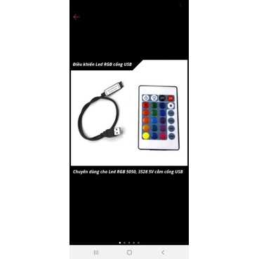 Mạch Điều khiển Led 5V RGB 24 phím