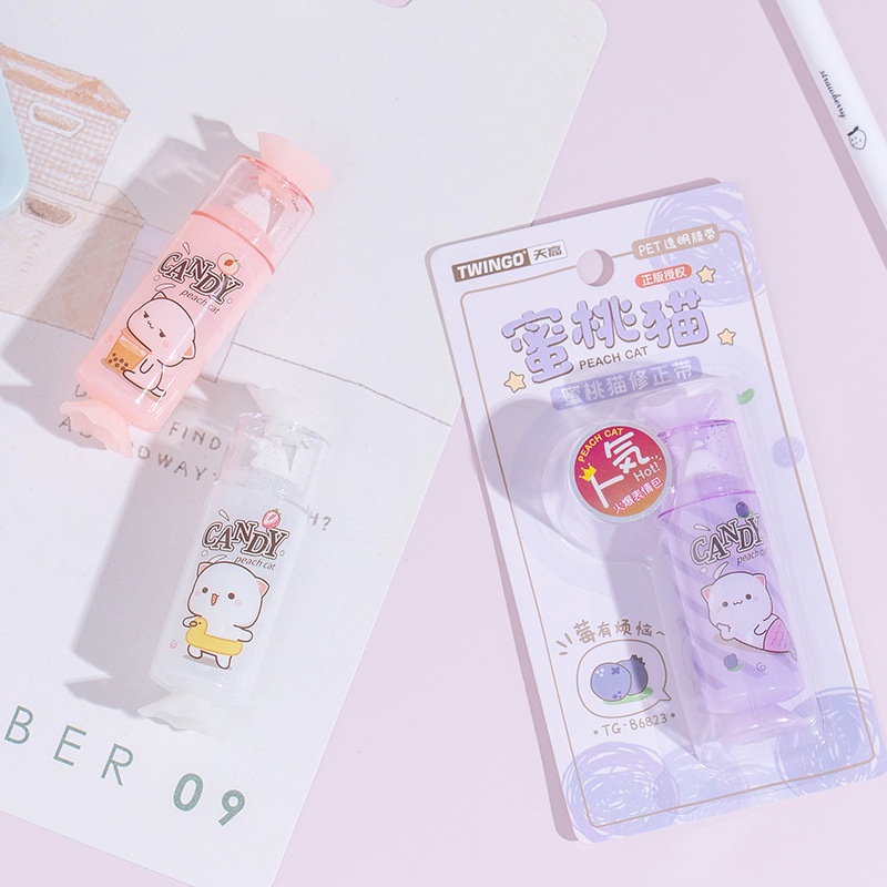 Bút Xóa Kéo Tạo Hình Kẹo Dễ Thương 5mm * 4m