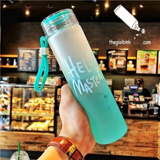 Set 5 Bình thuỷ tinh hello master 450ml