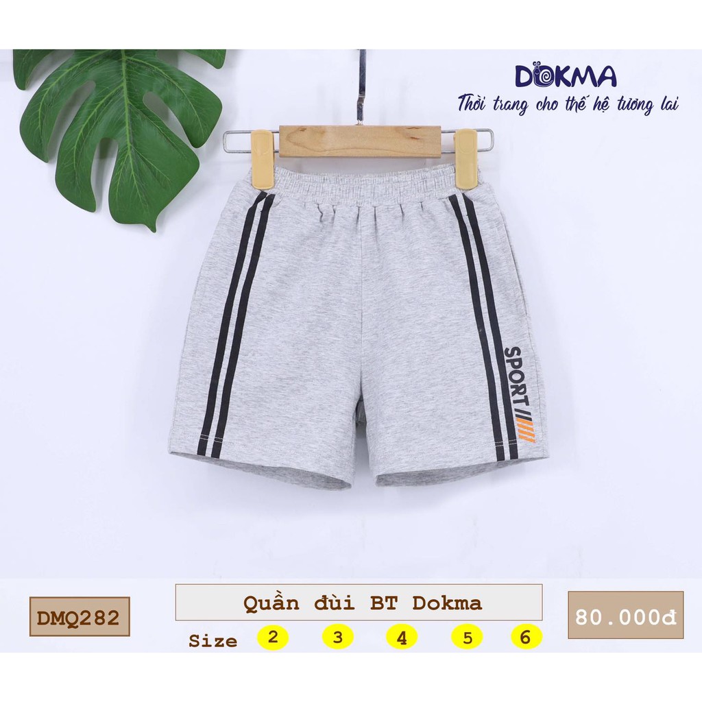 Quần Short cotton Dokma cho bé trai(2-6 tuổi) DMQ282