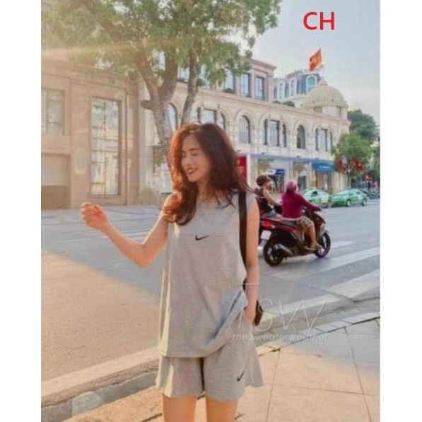 (rẻ và đẹp) Bộ đồ nữ dáng thể thao 3 món siêu cá tính