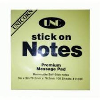 Giấy note vàng 3x2 UNC 4,9cmx7,6cm - GIẤY NOTE - NOTE