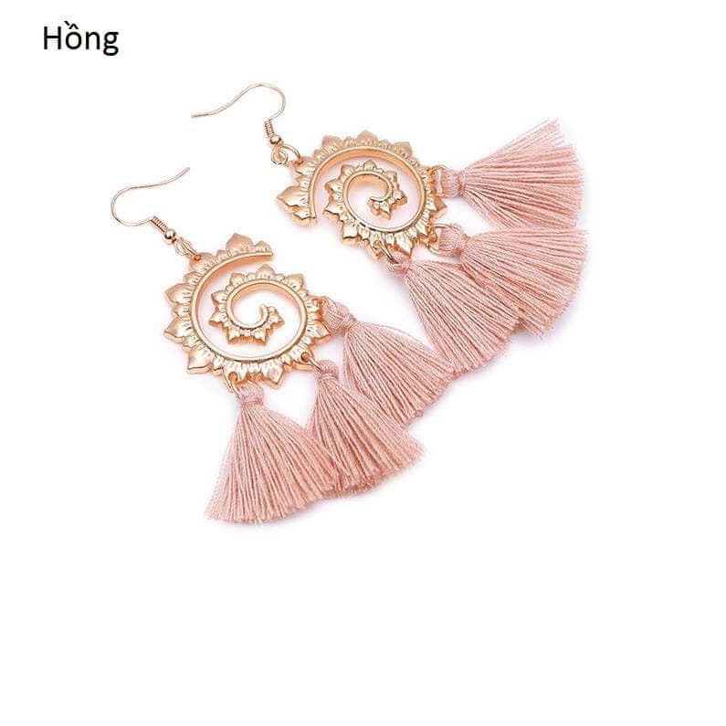 Khuyên tai tua rua xoắn ốc