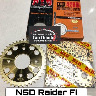 Nhông sên dĩa DID vàng Raider FI, Satria - Đồ Chơi Xe Máy