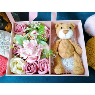 Quà tặng cho bé - Gấu bông móc bằng len handmade