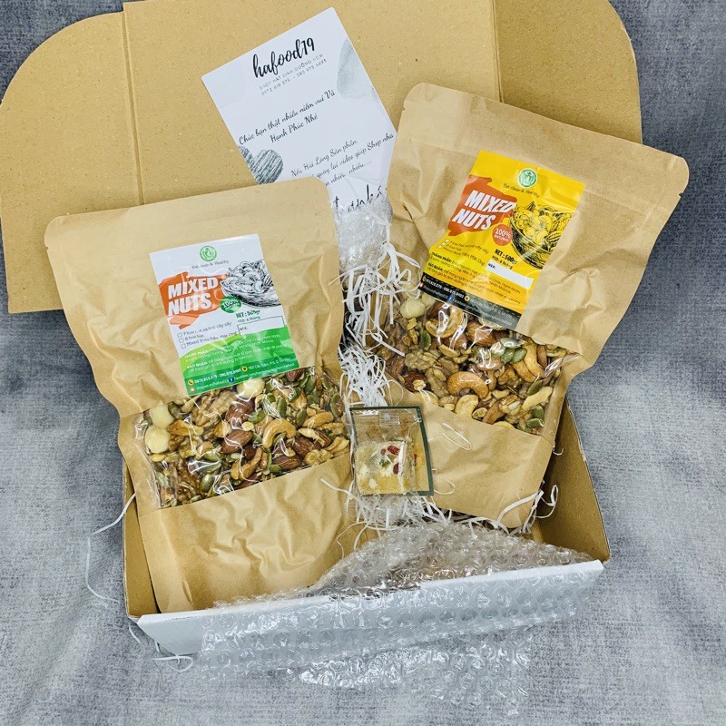 Hộp quà biếu tặng hạt dinh dưỡng hafood, Quà biếu cho công ty, doanh nghiệp, cơ quan