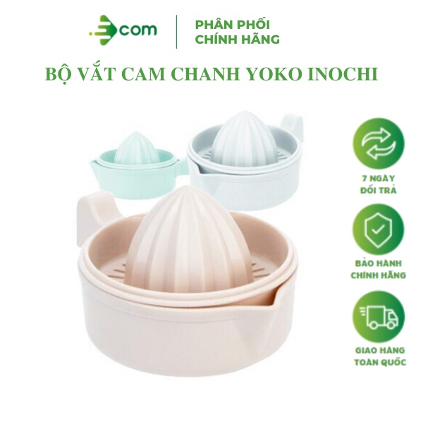 Bộ vắt cam - chanh YOKO INOCHI Loại To không lọc bằng nhựa nguyên sinh kháng khuẩn tiện lợi