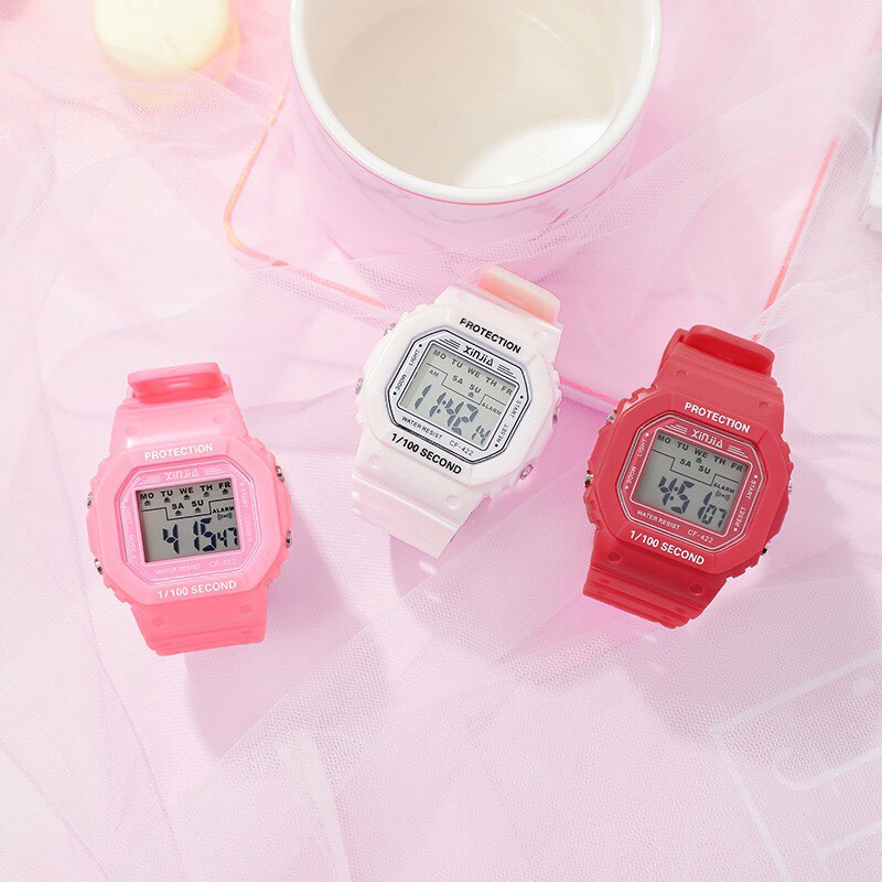 ĐỒNG HỒ THỂ THAO NAM NỮ PROTECTION XINJIA D386 MẶT VUÔNG SIÊU ĐẸP | BigBuy360 - bigbuy360.vn