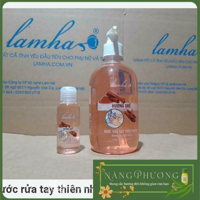 Nước rửa tay tinh dầu thiên nhiên Quế và oải hương