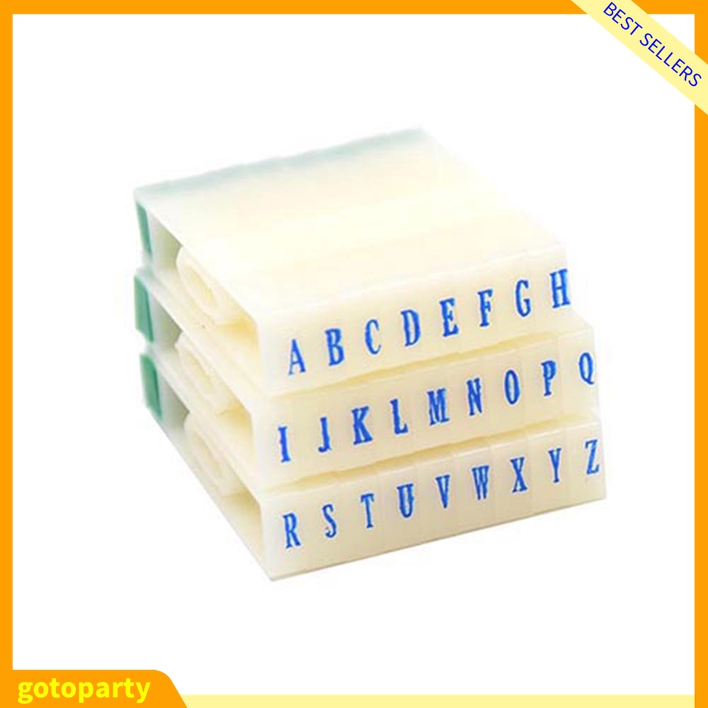Bộ con dấu hình chữ cái và số bằng nhựa