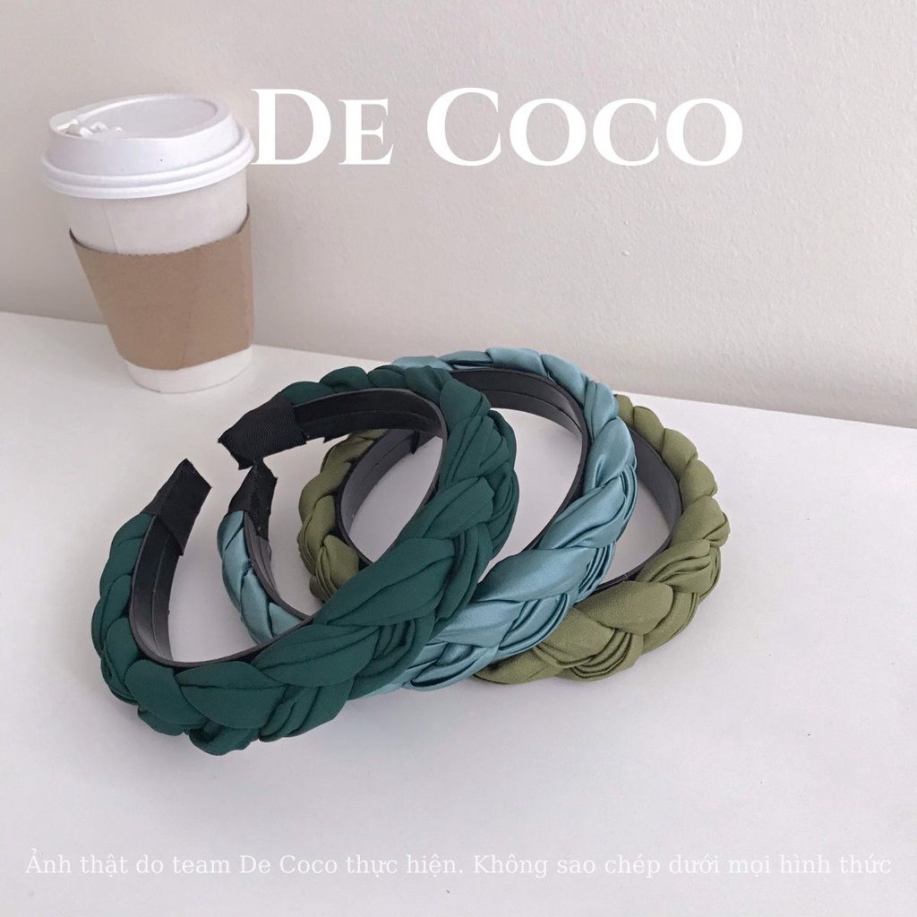 Mấn lụa tết. bờm tóc trơn nữ tính Suri De Coco decoco.accessories