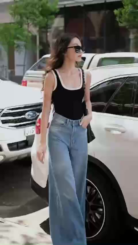 Jumpsuit Hai Dây MIMILA Phối Viền Trắng Basic Ôm Sát Tôn 3 Vòng Đồ Liền Thân Có Khóa Sau Lưng Chất Thun Gân - MBS009 | BigBuy360 - bigbuy360.vn