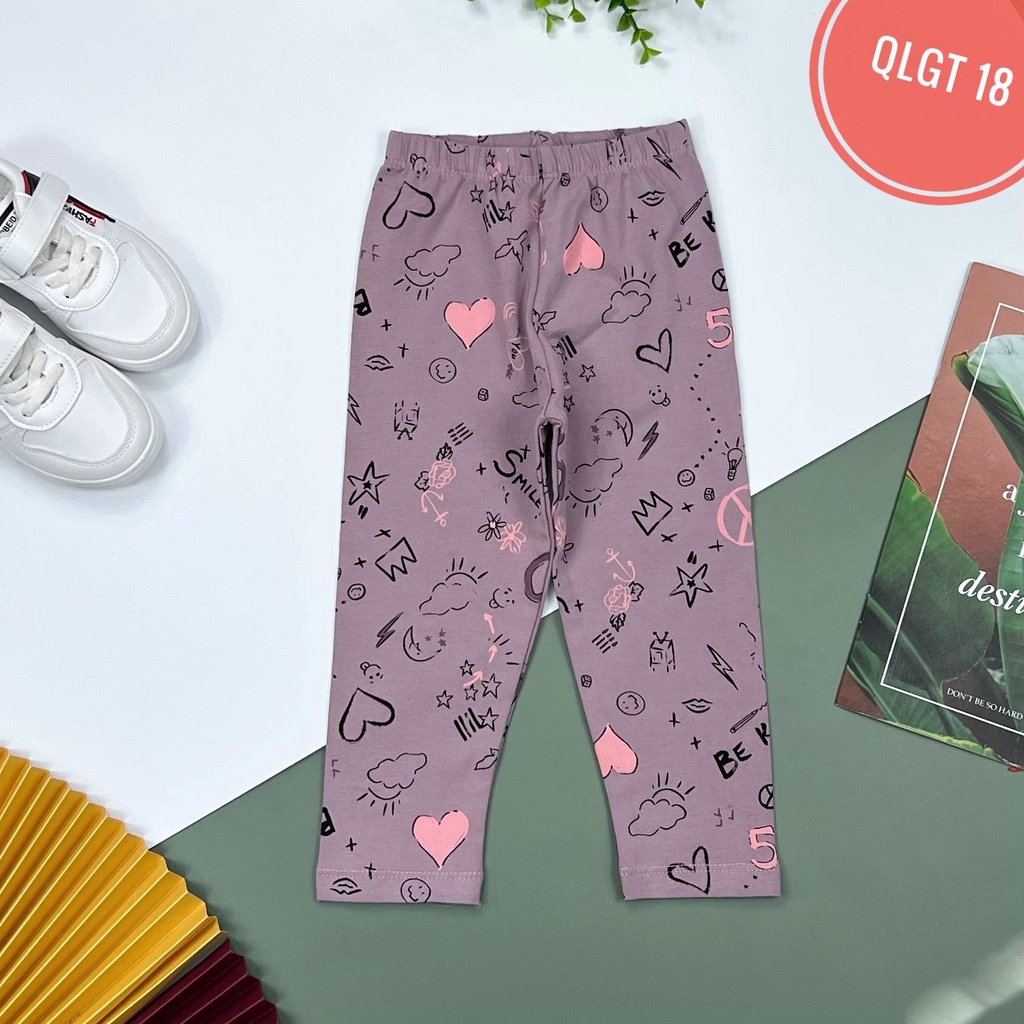 Quần legging dài LITIBABY cho mùa thu đông, size 1, 2, 3, 4, 5, 6, 7, 8 tuổi