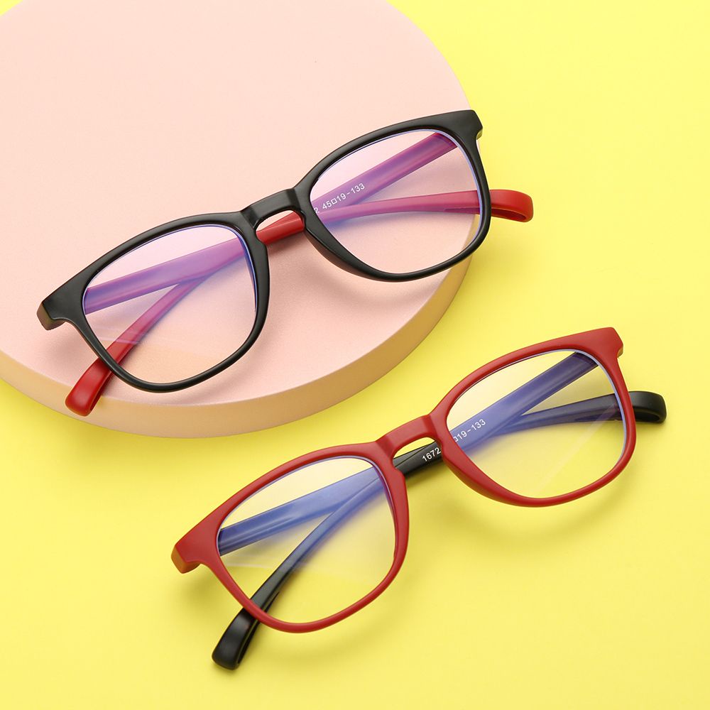 Mắt Kính Bảo Hộ Gọng Silicon Mềm Siêu Nhẹ Chống Ánh Sáng Xanh Chống Bức Xạ Thời Trang Cho Bé Trai Và Bé Gái