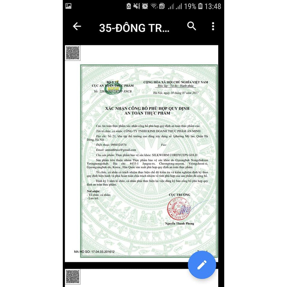 Tinh Chất Đông Trùng Hạ Thảo Hàn Quốc Hộp Đỏ 30ml x 60 gói