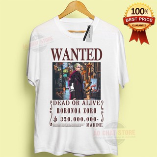 (SIÊU HOT) ÁO ZORO WANTED ONE PIECE LÃNG TỬ - ÁO THUN TRUY NÃ ONE PIECE ZORO CỰC CHẤT OP108