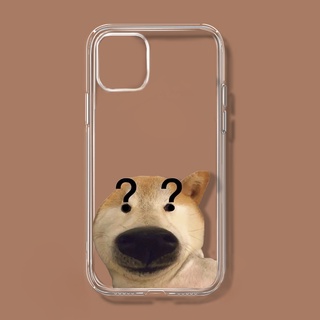 Ốp điện thoại mềm trong suốt hình chú chó Shiba Inu thích hợp cho iPhone 13promax iPhone8 SE2020 XR XMAX 11 12 pro