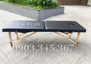 Giường vali chân gỗ