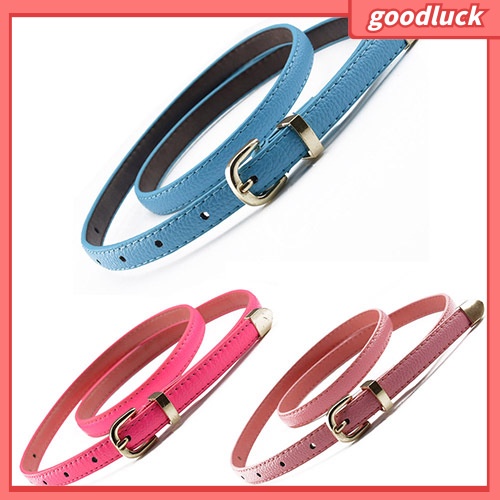 Dây Nịt Nữ, Bản Hẹp, Giả Da