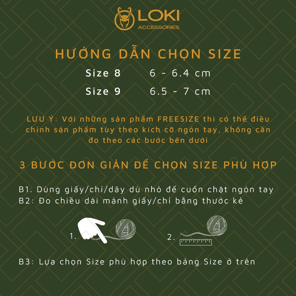 Nhẫn trơn nam nữ Plain Ring Loki Accessories thời trang thép titan không gỉ dễ phối đồ - Plain Ring