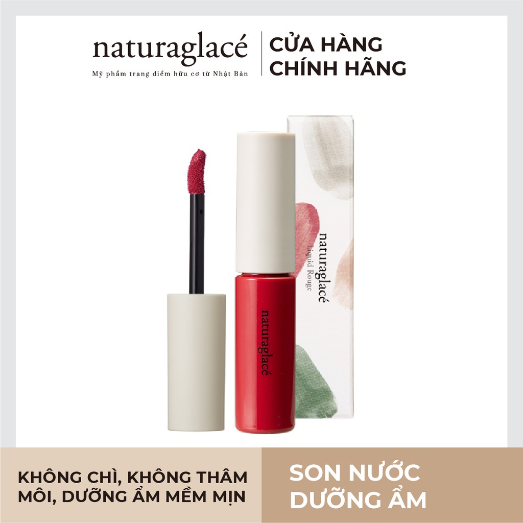 Son kem naturaglacé dưỡng ẩm mềm môi, chuẩn hữu cơ Nhật Bản, an toàn cho mẹ bầu và vùng môi nhạy cảm 5,2g