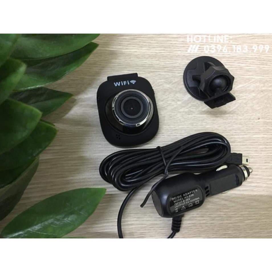 [Giảm giá]  Camera hành trình Wifi Dashcam T100w nhỏ gọn FullHD tặng thẻ 16Gb