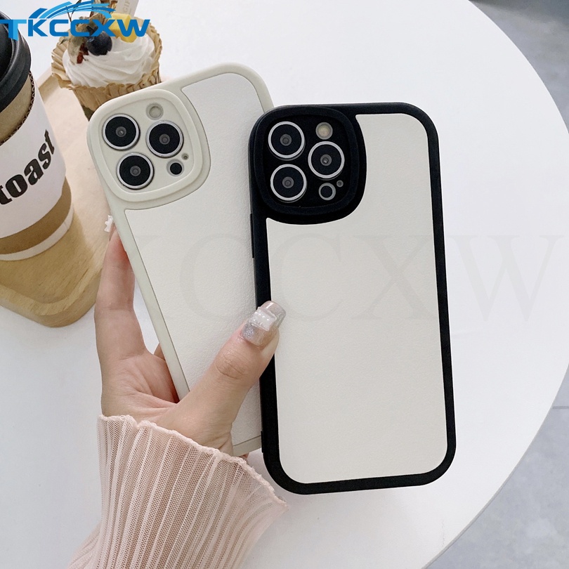 Ốp Điện Thoại Da Mềm Đơn Giản Thời Trang Cho iPhone XS Max XR X 7 8 plus 6 6s plus 7plus 8p 6plus 6sp