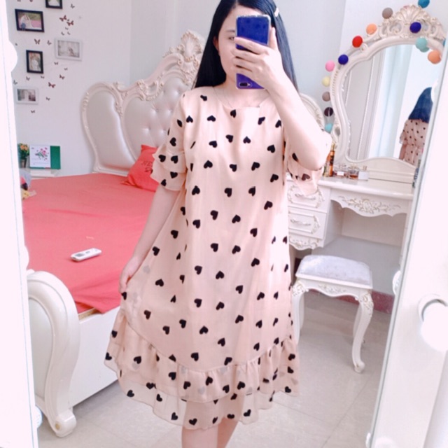váy bầu 2 lớp
