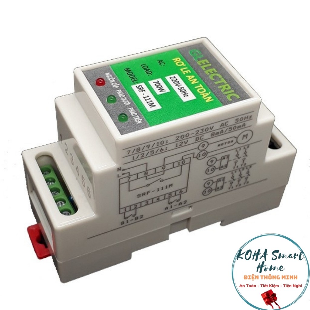 Role an toàn cho phao điện SRF111M - máy bơm nước KWS2M - 12v