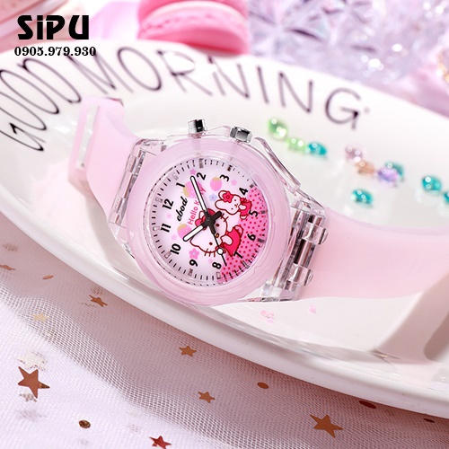 Đồng Hồ Trẻ Em SIPU DH30 Hình Hello Kitty Elsa Đèn Led Siêu Đẹp Cho Bé Gái _ Shop Chuyên Sỉ