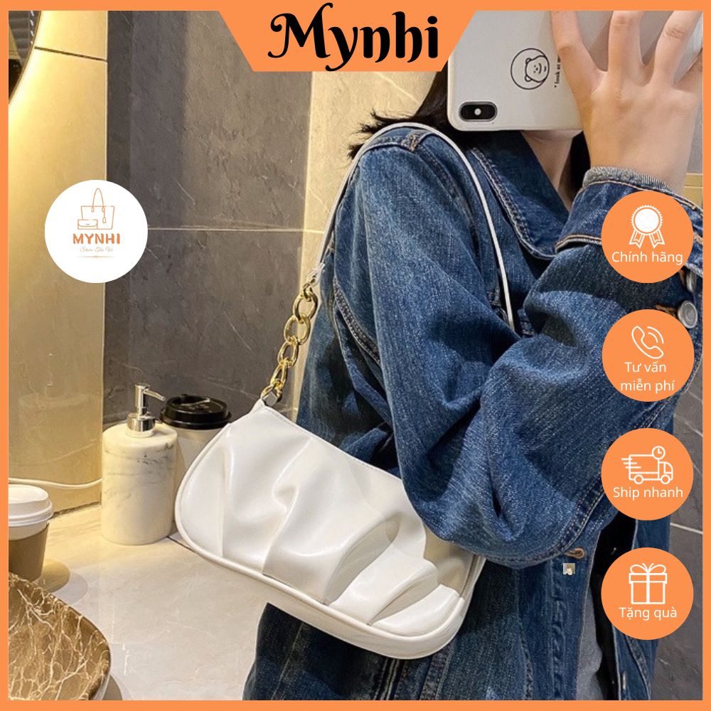 Túi xách nữ đeo vai kẹp nách, Hàn Quốc, thời trang da pu mềm mại SMN308