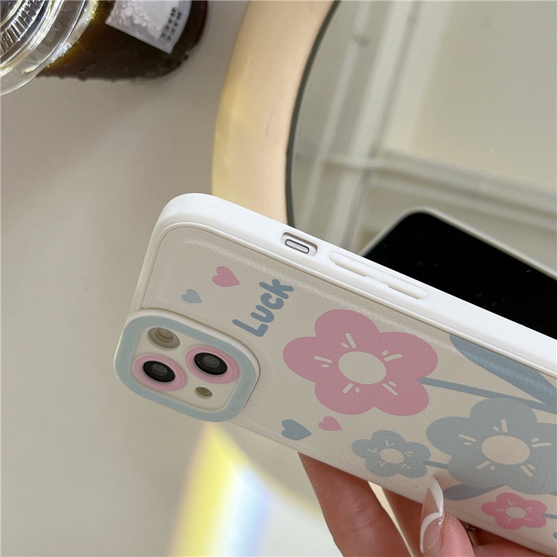 Ốp lưng iphone ốp Điện Thoại Silicon Da Trơn Họa Tiết Hoa Cho iPhone 14 13 12 11 PROMAX XS XR XSMAX SE2020 6 7 8PLUS