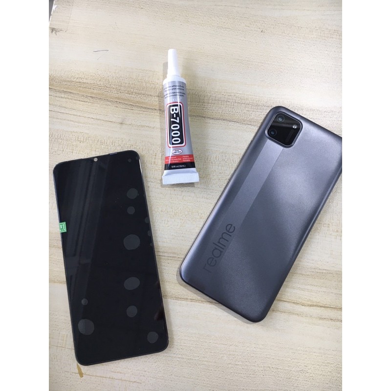Combo Bộ Vỏ Sườn + Màn Hình Realme C11 Zin Hàng Cao Cấp Tặng 1 Tuýp Keo B-7000