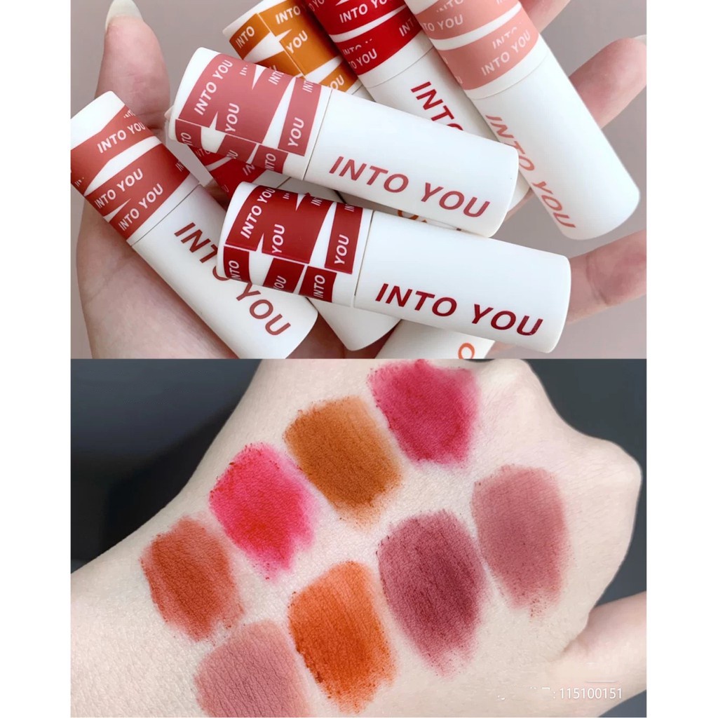 Son Môi Cực mịn INTO YOU Chất Nhung Lì 100% Chất Lượng Cao EM19 có sẵn Nội Địa Trung