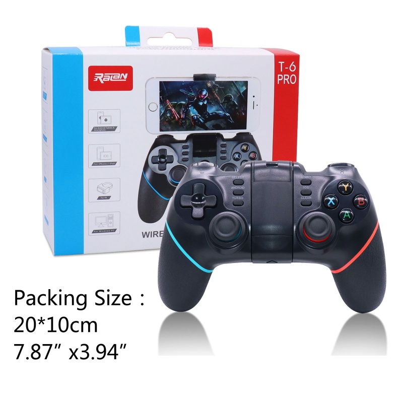 Tay Cầm Chơi Game Bluetooth Không Dây WU T6PRO Cho Điện Thoại Android / IOS