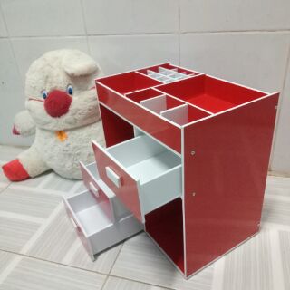 Tủ đựng mỹ phẩm 3 học đỏ siêu to