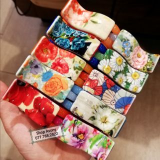 Gắp tóc 3 - 5 chân in hoa - Honey
