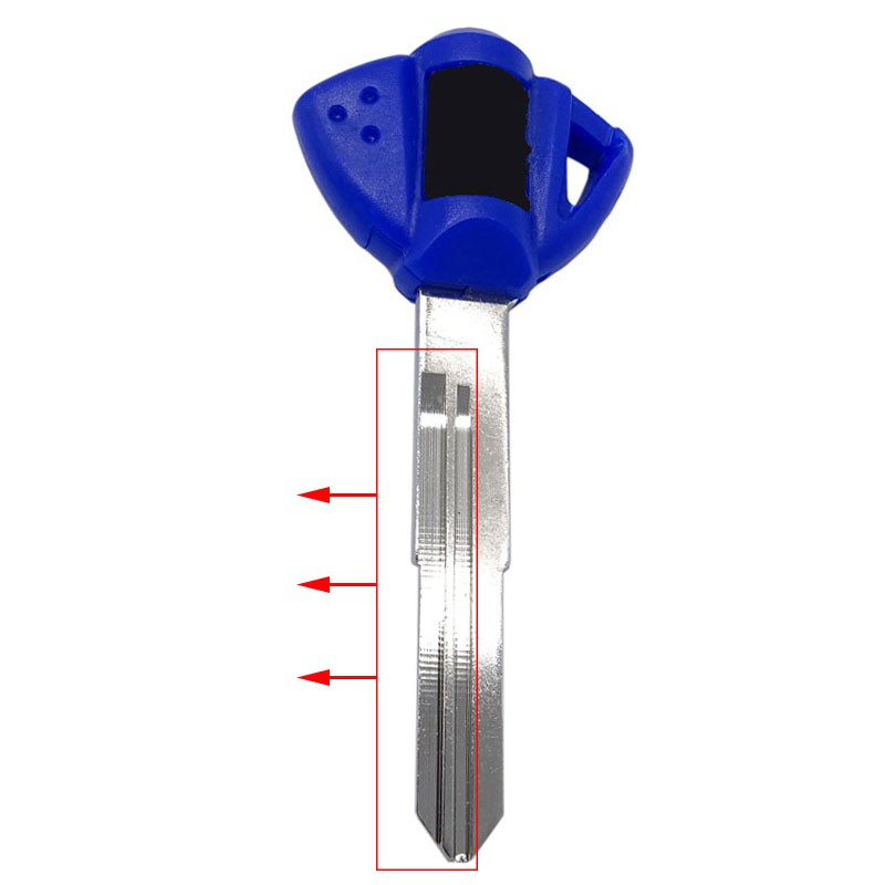 Xe Máy Trống Chìa Khóa Uncut Lưỡi Cho Suzuki GSXR600 750 1000 1300 SV650 1000 Chìa Khóa Xe Máy Trống Có Lưỡi Dao Đen / Đỏ / Xanh Dương