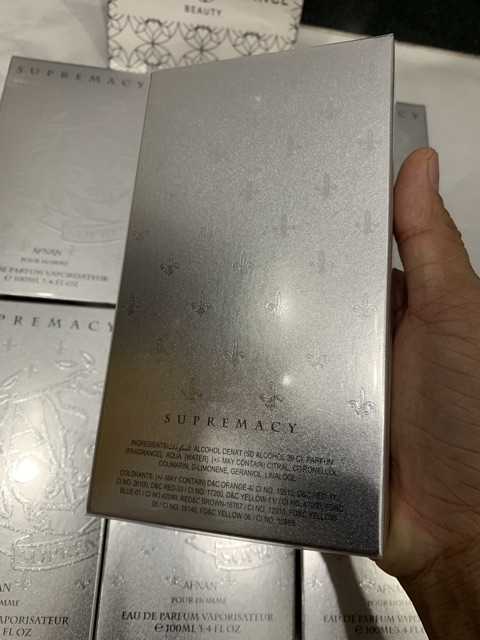 Nước hoa nam Afnan Supremacy Silver edp 100ml full seal